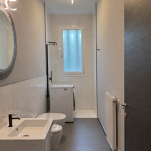 bagno minimalista e moderno
